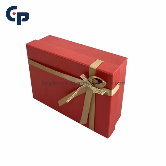 주문 로고 크기는 호화스러운 물결 모양 화물 박스 포장 선물 종이상자를 인쇄했습니다