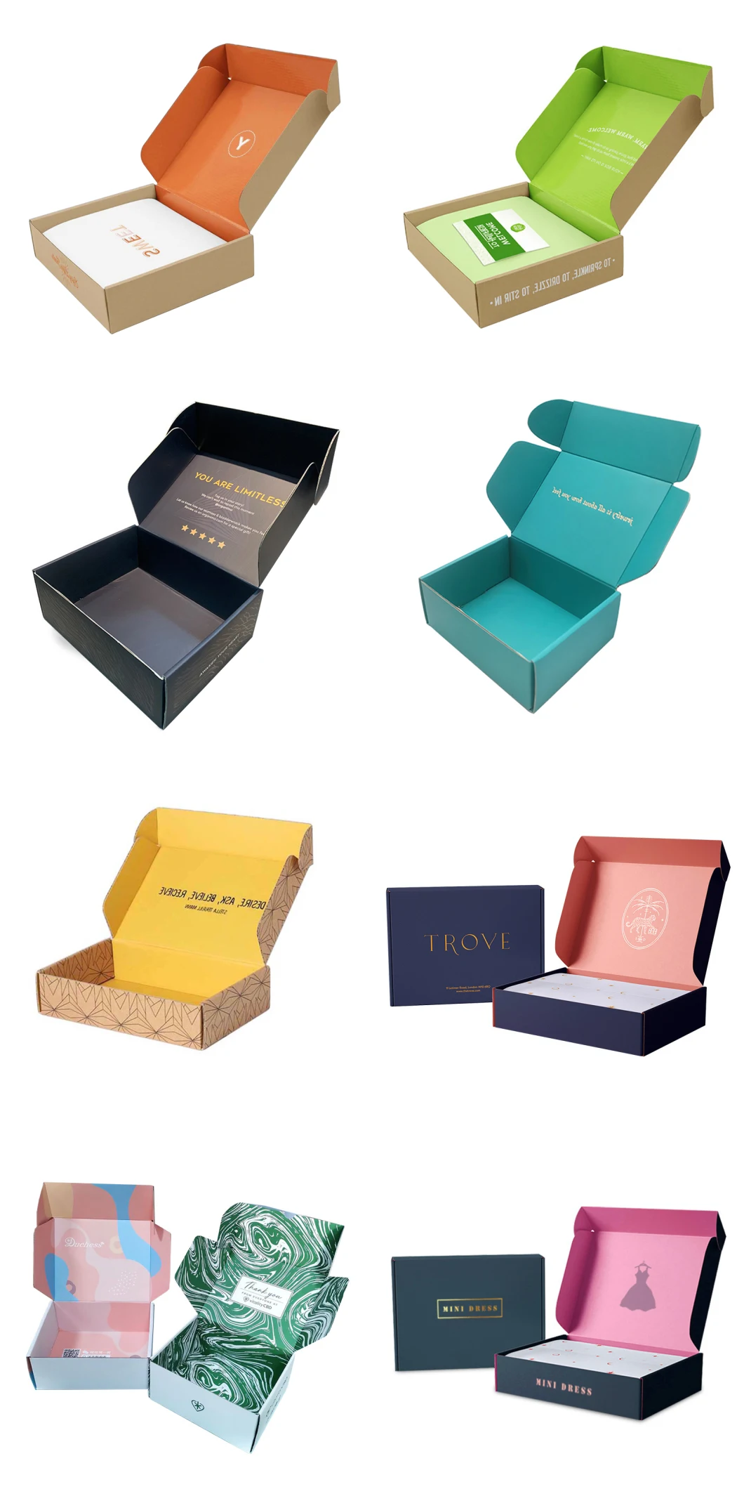 Custom Logo Gift Boxes Hot Selling Packaging Carton Plastic Bottle Shipping Storage Box Foldable Paper Box