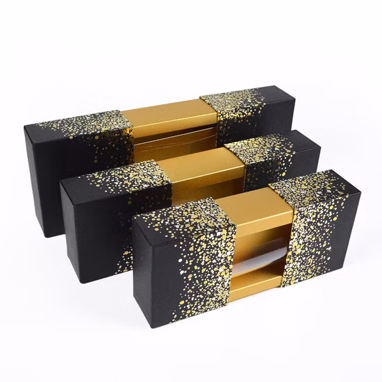 플라스틱 삽입을 가진 주문을 받아서 만들어진 우아한 공상 음식 급료 초콜렛 선물 소매 자석 마감 향수 화장품 포장 종이 손가락으로 튀김 상자