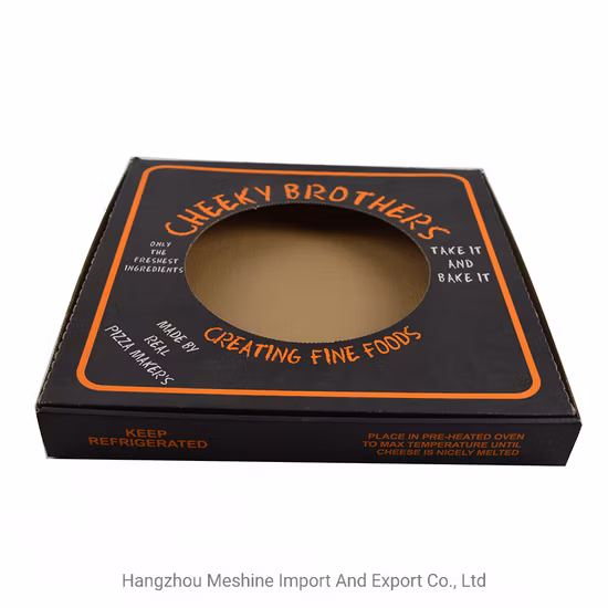 사용자 정의 로고, 저렴한 골판지 크레이프 피자 식품 포장 상자